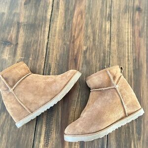 Tan Suede Ankle Boots